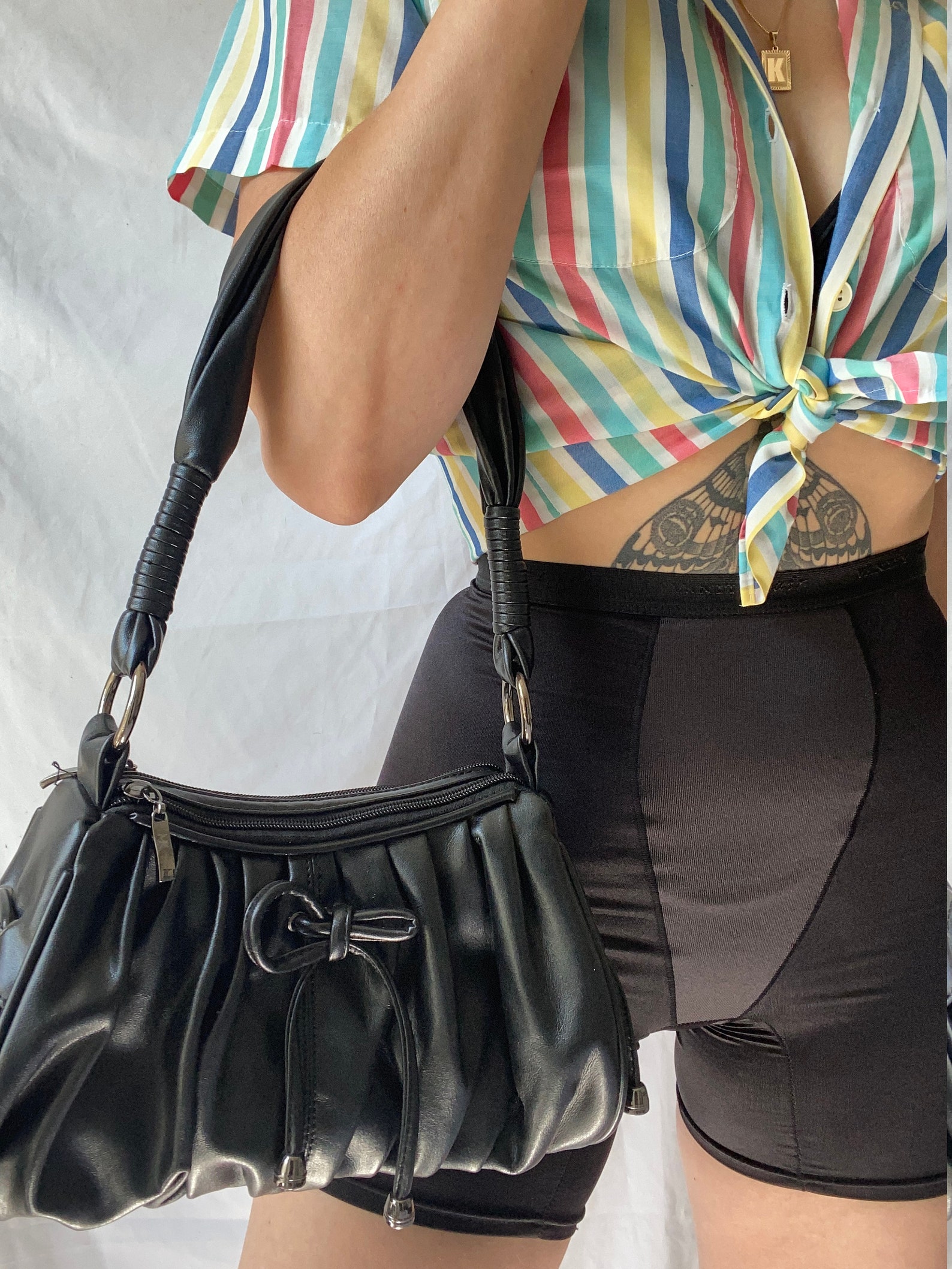 black y2k purse