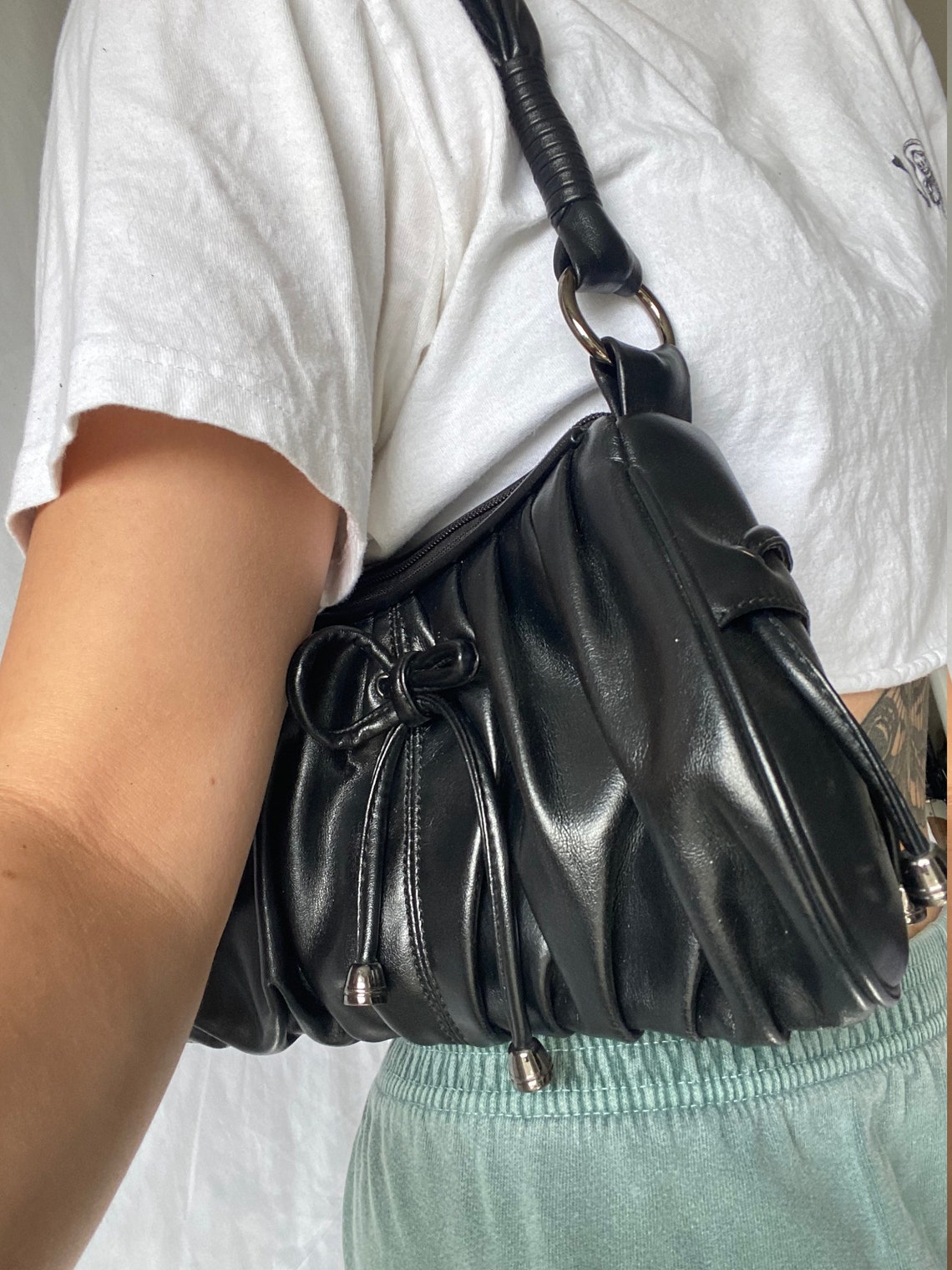 black y2k purse
