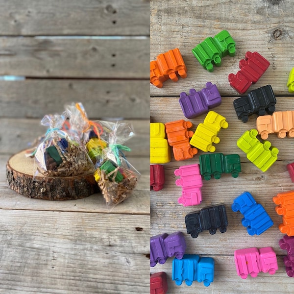 Garbage Truck Crayon Party Favors