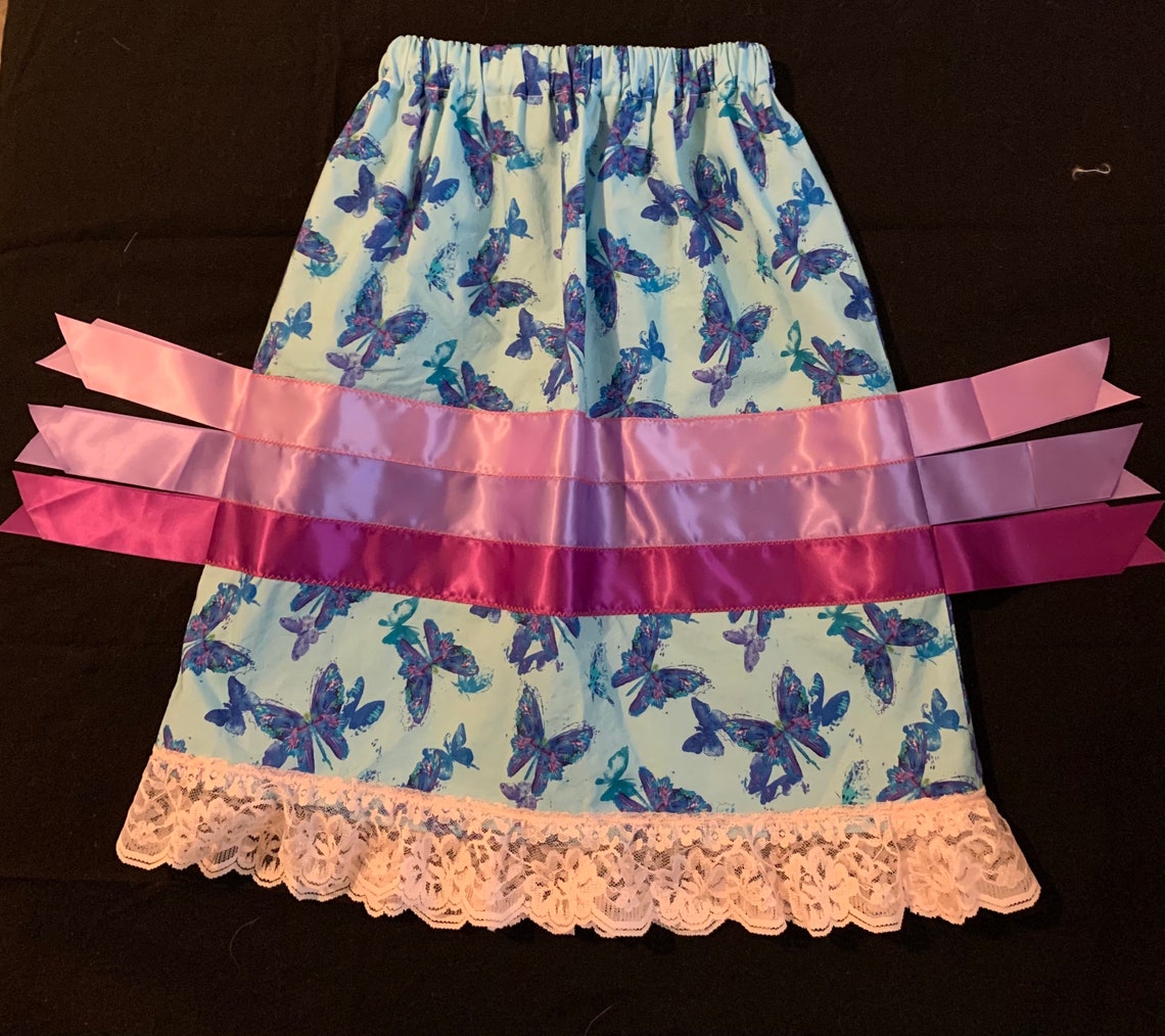 Butterfly Ribbon Skirt 4T Etsy