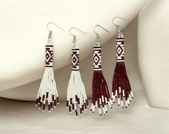 Pendientes de tubo Navajo (solo patrón)