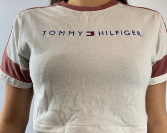 tommy hilfiger yellow crop top