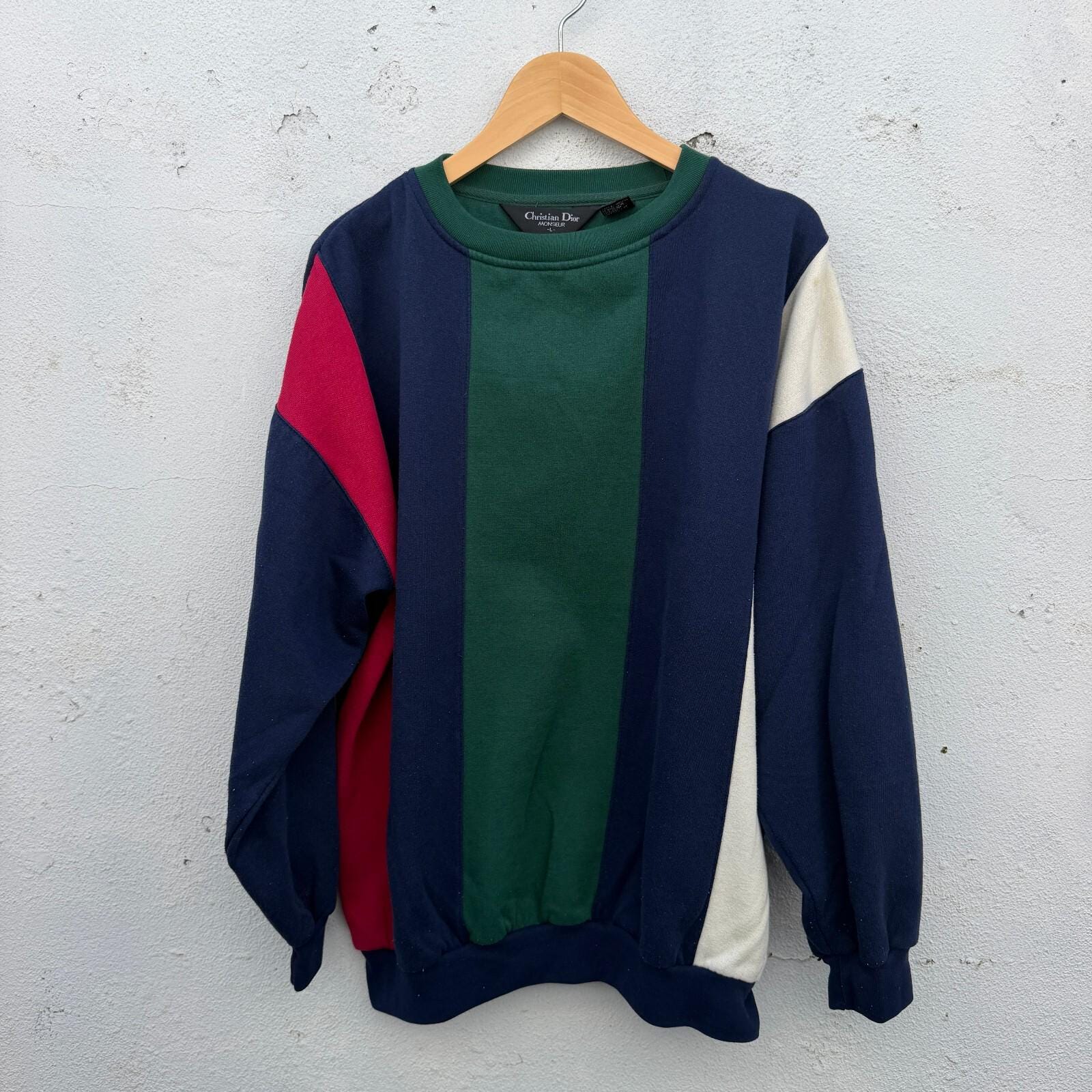 Vintage Christian Dior Sweatshirt - Etsy