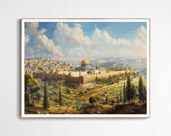 Scenic Landscape of Palestine Art Print | Palestine Wall Art, Palestinian Scenery, Living Room Decor, Artistic Gift