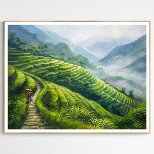 Vietnam Sapa Terrace Rice Fields Art Print | Traditional Vietnam Culture, Vietnamese Travel
