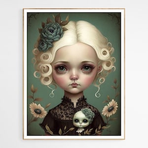 Loretta Princess Art Print | Charming Doll Artwork Print, Elegant Decorative Piece, Ideal for Bedroom, Thoughtful Housewarming Gift