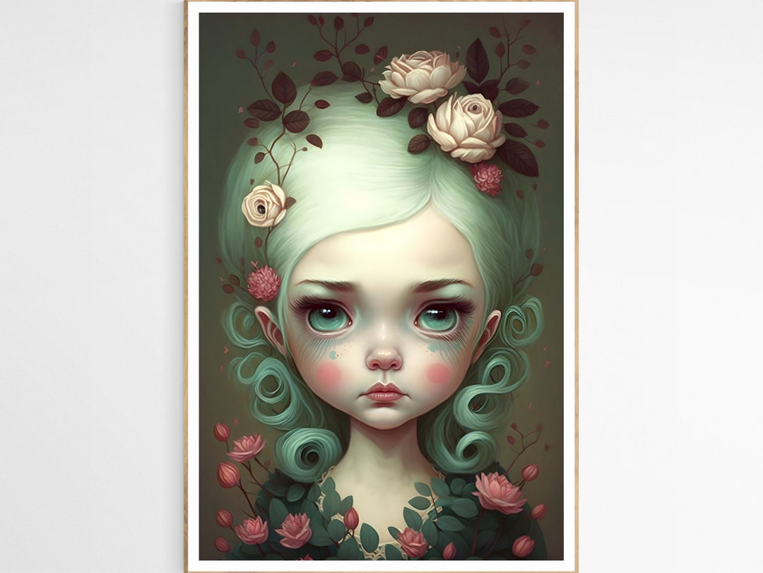 Blue Ice Doll Art Print | Captivating Doll Inspired Print, Unique ...