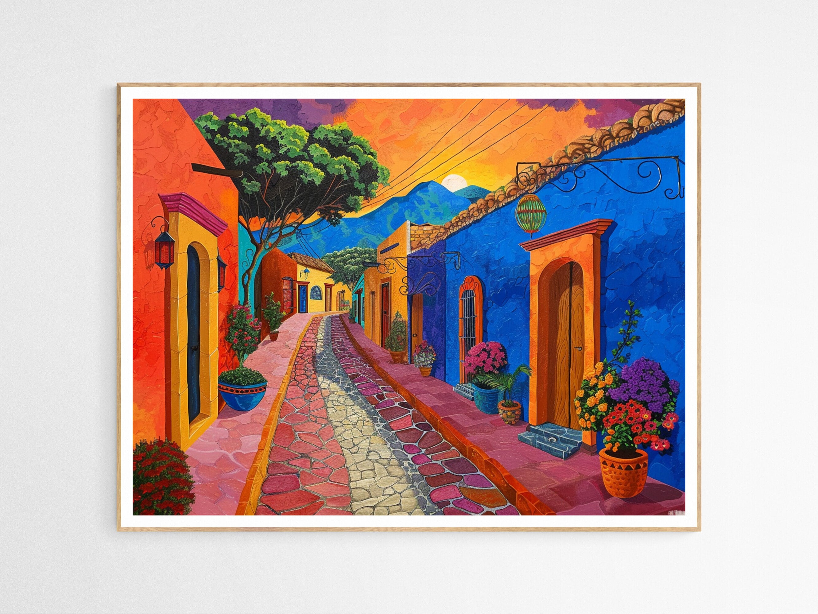 Vibrant Look of Mexico Art Print | Mexican Street Art Print, Urban