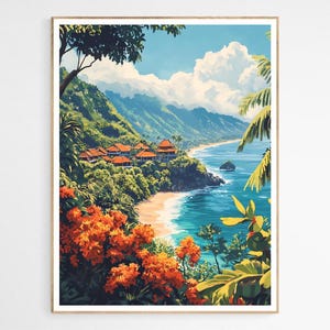 Beautiful Bali Art Print | Travel to Bali, Bali Art Decor, Indonesian Culture