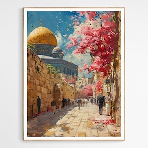 Al-Aqsa Timeless Beauty Art Print | Detailed Architectural Poster, Islamic Home Decor Gift, Mosque Wall Decor