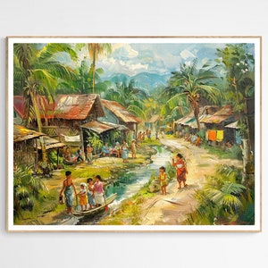 Tinikling Tales Art Print | Unique Wall Art for Culture Enthusiasts, The Philippines Travel Print, Birthday Gift for Him