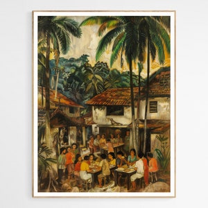 A Village Called Home Art Print | Traditional Filipino Culture, Perfect for Living Room Display, Special Collector&#39;s Gift
