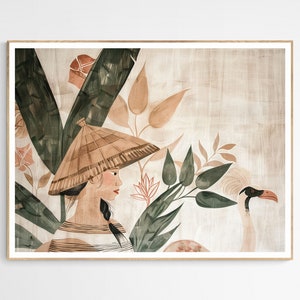 Philippines Nature Traditional Art Print | Traditional Filipino Culture, Cultural Housewarming Gift, Living Room Decor