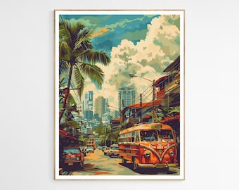 Beauty of Manila Philippines Travel Art Print | Captivating Filipino Island Art, Home Office Decor, Memorable House Gift