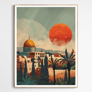Elegance of Palestine Art Print | Modern Palestinian Wall Decor, Handmade Cultural Poster, Gift for Art Lovers