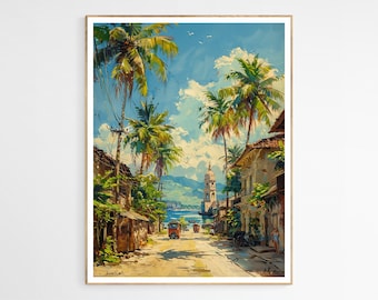 Scenic Lush View of the Phillipines Art Print | Vibrant Filipino Landscape, Perfect Wall Decor, Unique Travel Gift