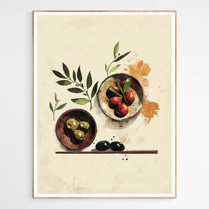 The Olives of Palestine Art Print | Palestine Art Print, Colorful Wall Decor, Cultural Home Artwork, Unique Gift Idea