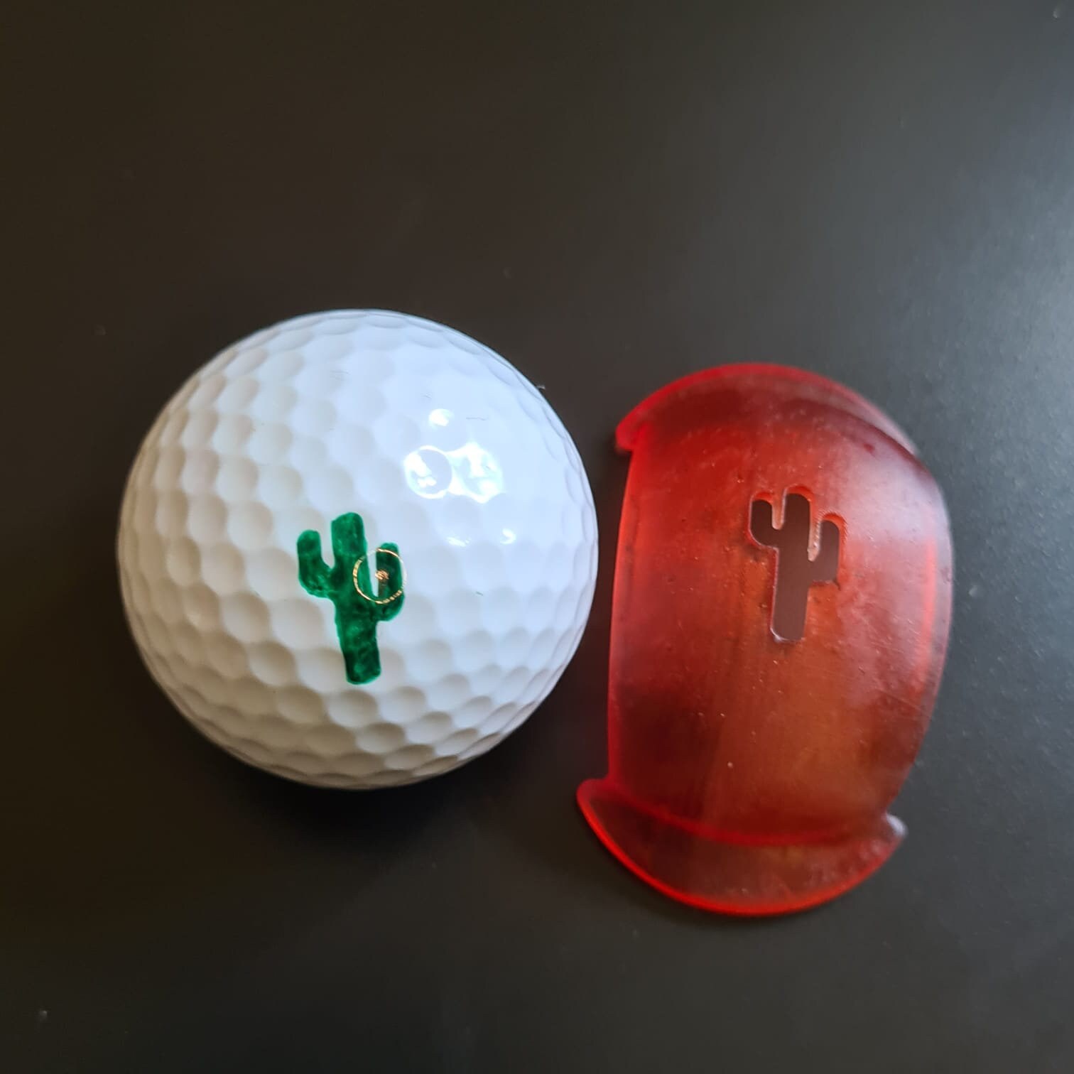 Cactus Golf Ball Marker/Stencil Etsy