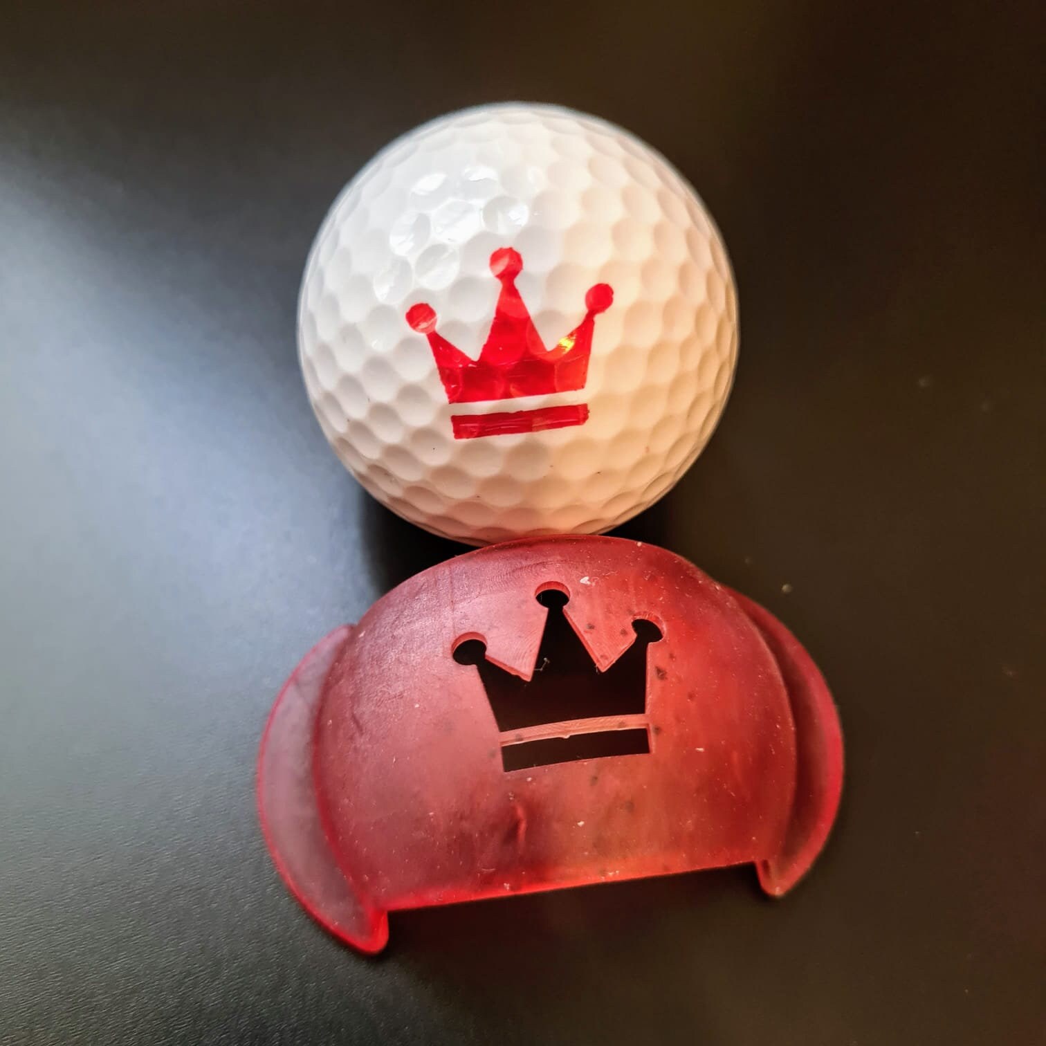 Crown Golf Ball Marker/Stencil Etsy