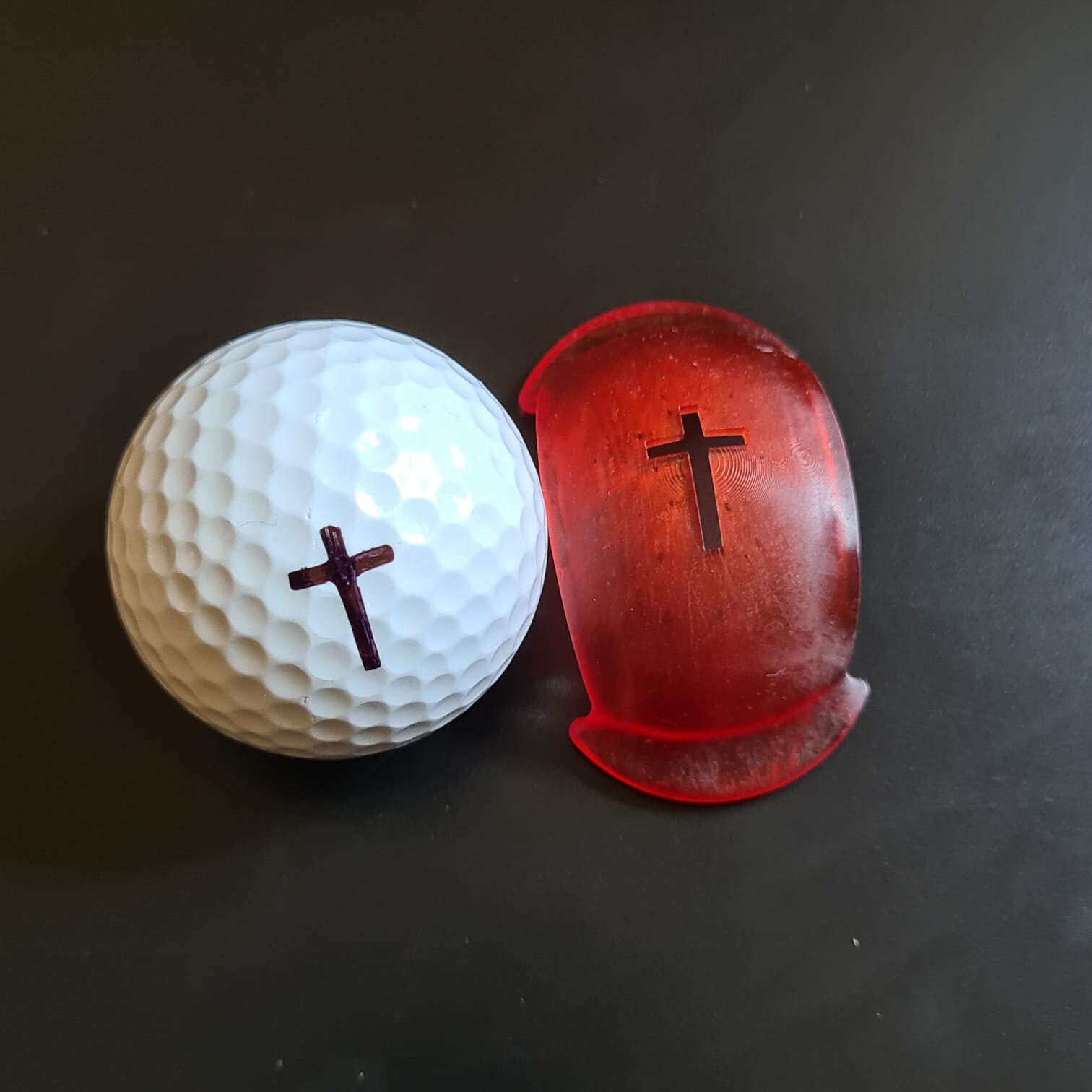 Cross Golf Ball Marker/Stencil Etsy