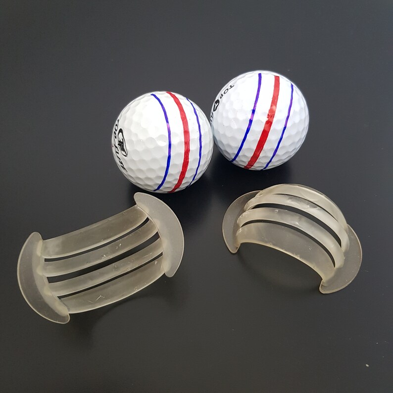 Triple Track Golf Ball Marker / Stencil Sharpies inbegrepen Etsy