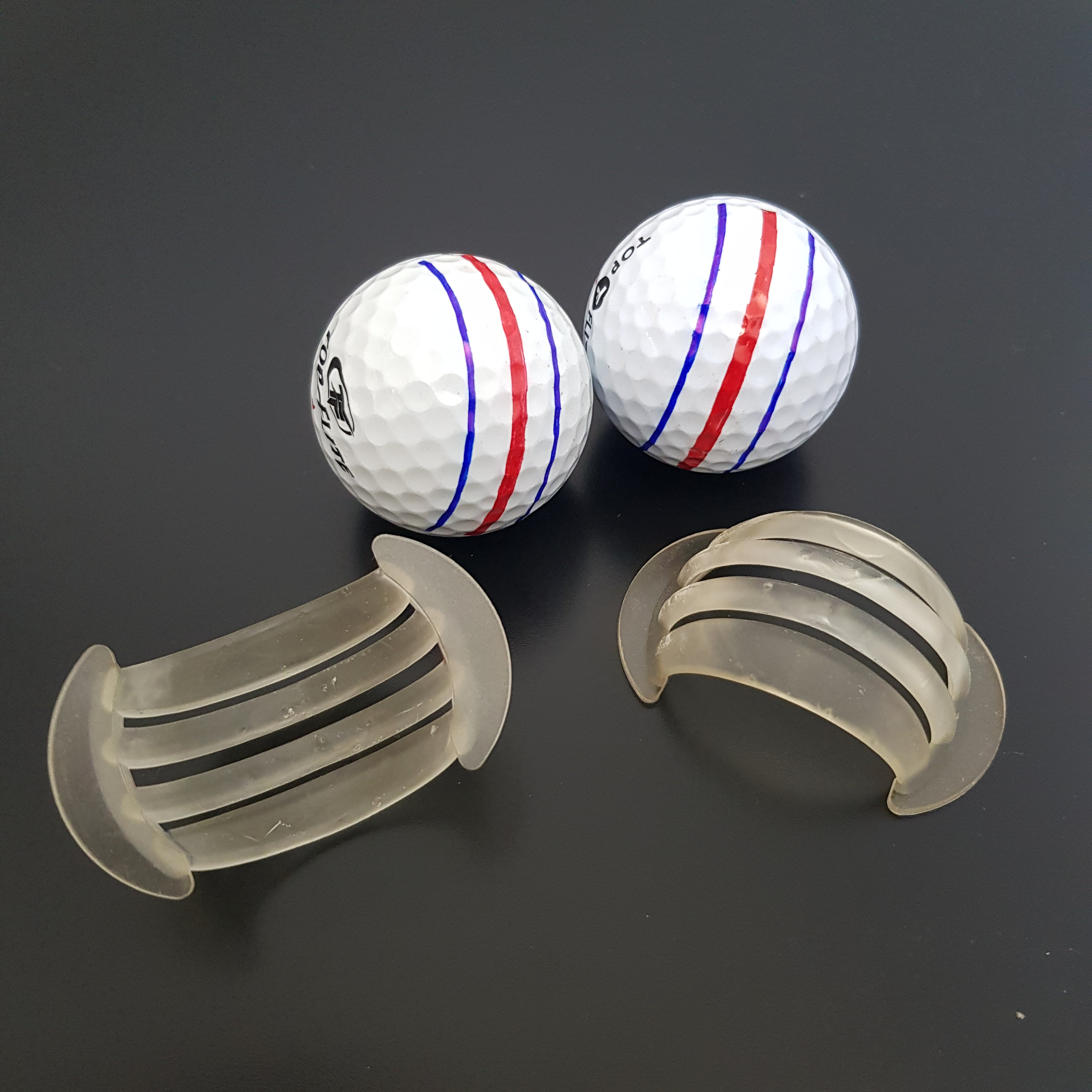 Triple Track Golf Ball Marker/Schablone Sharpies inklusive Etsy