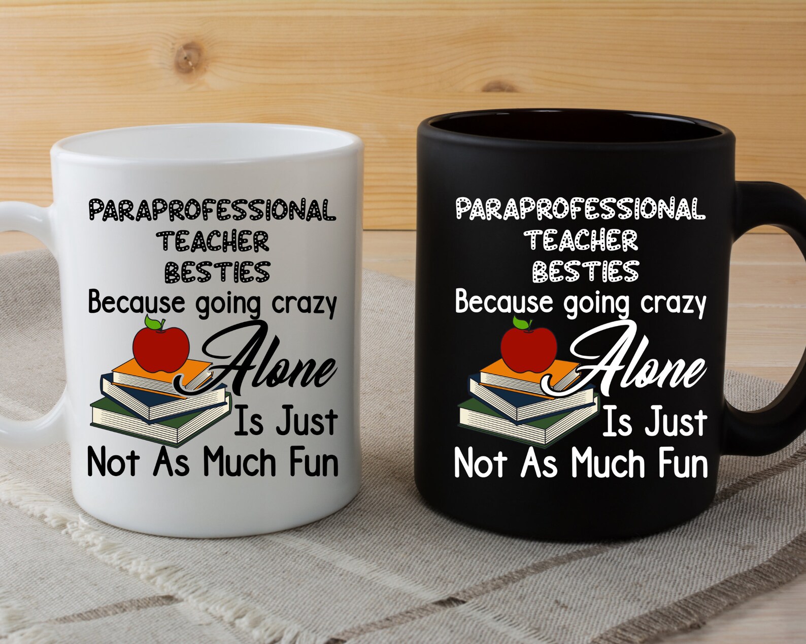 Download Paraprofessional Teacher Besties Crazy Alone SVG Cute Cut | Etsy