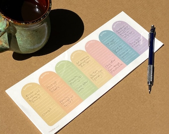 Weekly Planner • Sunday — Saturday Notepad • 50 Page Paper Pad