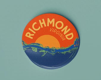 Richmond, Virginia Sticker • RVA • James River • High Quality Vinyl Waterproof Sticker Decal • Water bottles, laptop, car sticker • 3in