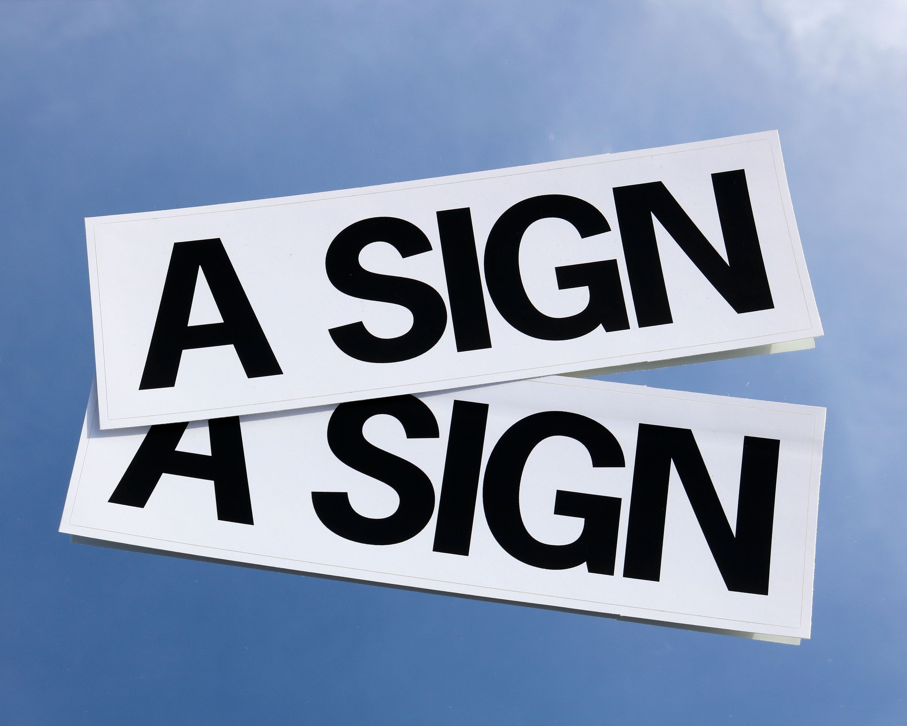 A Sign – Bumper Sticker Car Decal 3x10 - Etsy