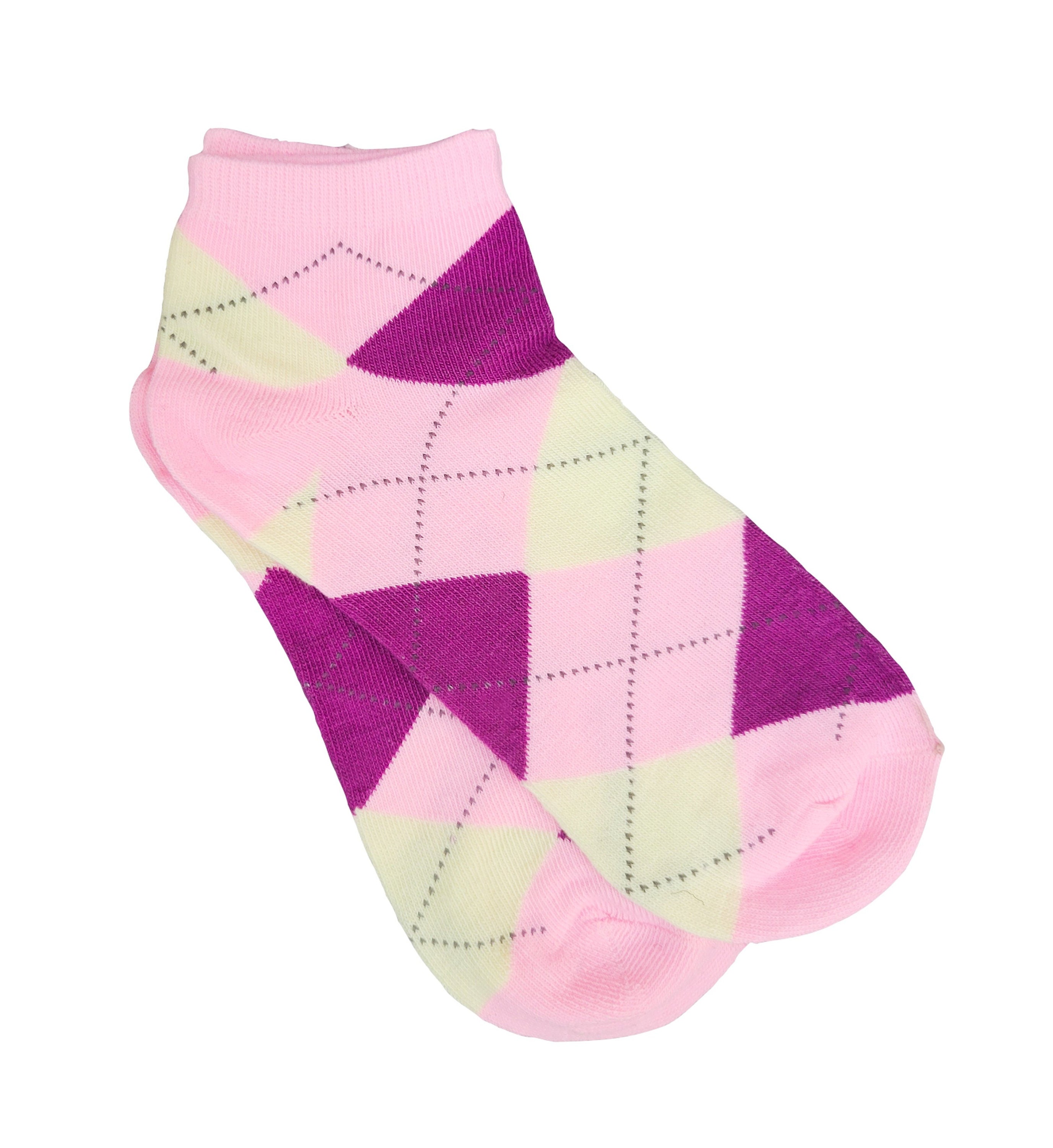 Colorful Argyle Ankle Socks Adult Medium Etsy