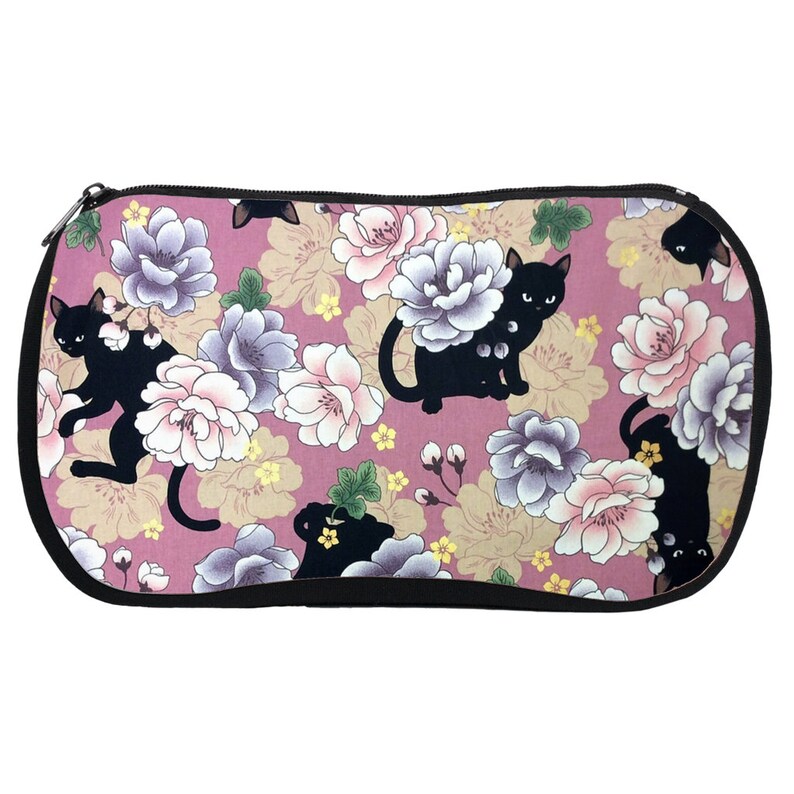 Cosmetic Bags Black Cat Cosmetic Makeup Bag Cat Lover Gift Etsy