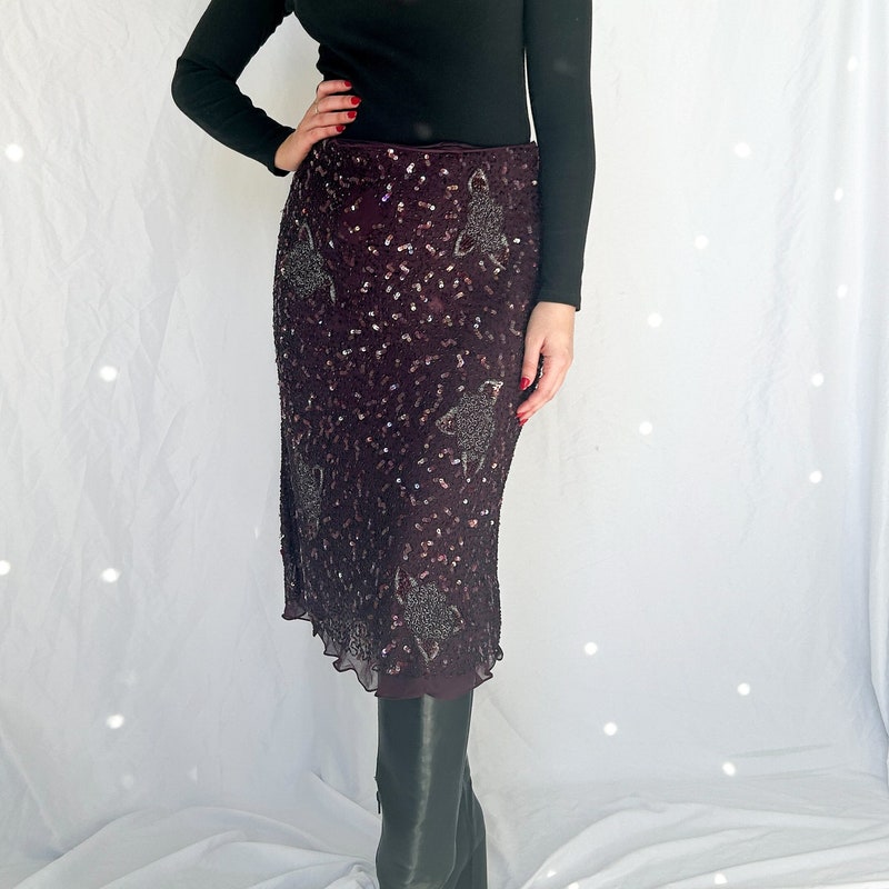 Beaded fringed skirt Skirts main image 0