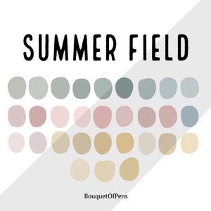 Summer Field Procreate Color Palette / Instant Download/ 30 Colors