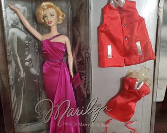 marilyn monroe doll red dress