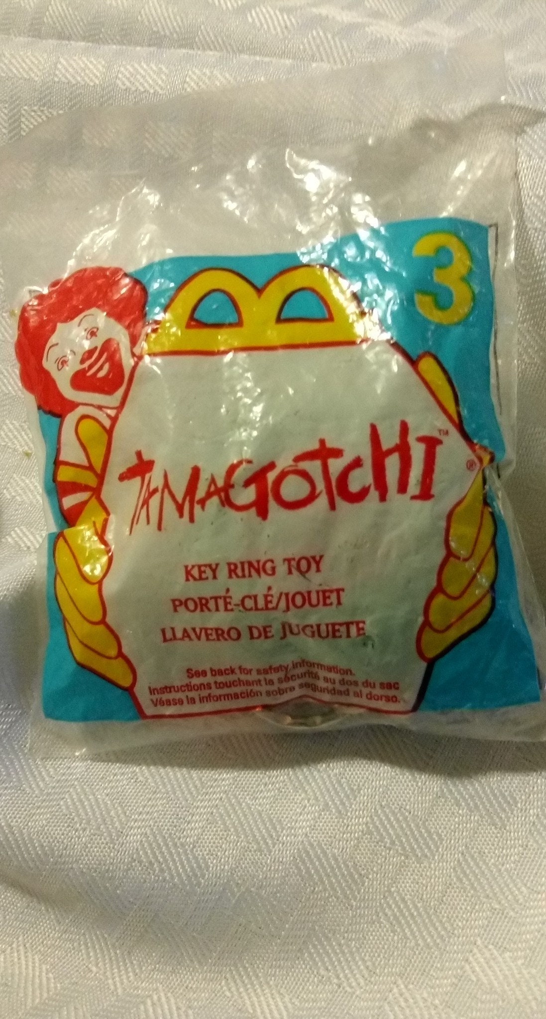 1998 Tamagotchi McDonalds Happy Meal Toy Keychain #7 