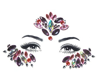Festival Face Jewels / Face Gems / Face Body Jewels Stickers / Temporary Body Art