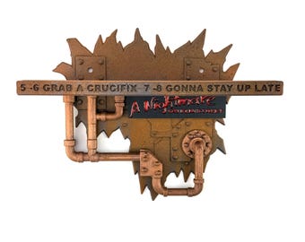 Plank Nightmare on Elm Street: door Freddy Krueger geïnspireerd decor