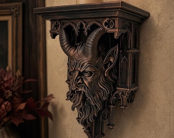 Krampus Victoriaans-gotische wandplank
