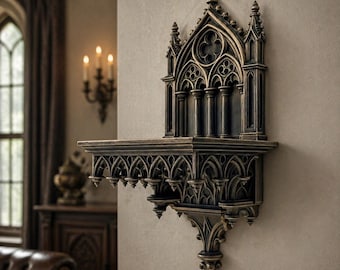 The LeStat Gothic Shelf - 3D printed wall hanging decor