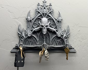 De sleutelhangerhouder - op Giger geïnspireerde gotische wanddecoratie