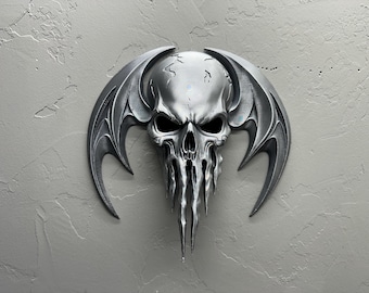 Winged Skull Wall Art Decor