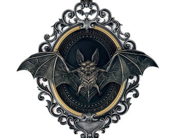 Victorian Framed Bat Gothic Wall Decor