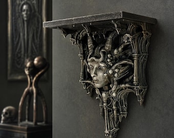 Giger Li 3D wall shelf - 3D printed and hand painted