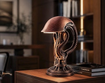 Led-bureaulamp in Xeno Giger-stijl met USB-stekker