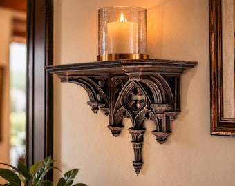 Cathedral Lower 3D Printed wall mounted shelf