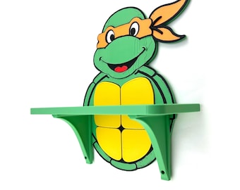 TMNT kleine wandplank: alle 4 opties! (Lees beschrijving)