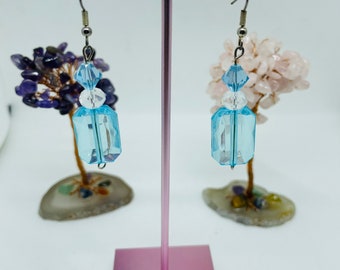 Blue Earrings - Light Blue Earrings - Dangle Earrings - Gifts for Her - Elegant Earrings - Statement Earrings - Gift for Women -