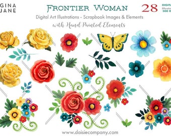 Flowers And Woman Etsy