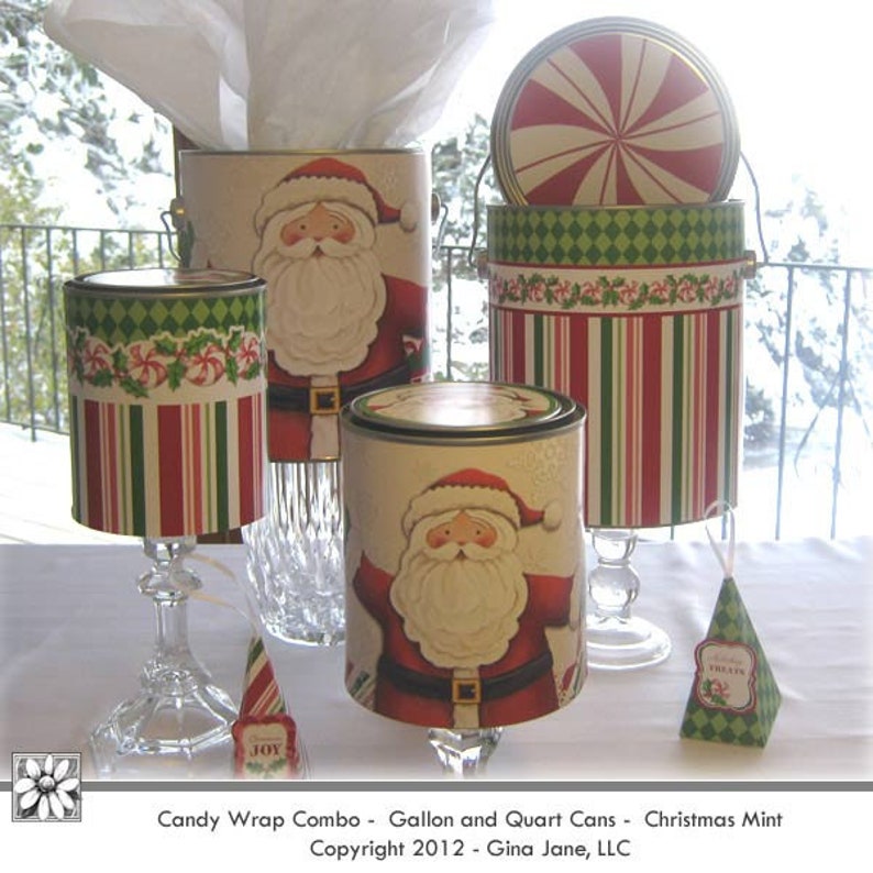 Santa and Snowman Christmas Hot Cocoa Party Printables DIY - Etsy